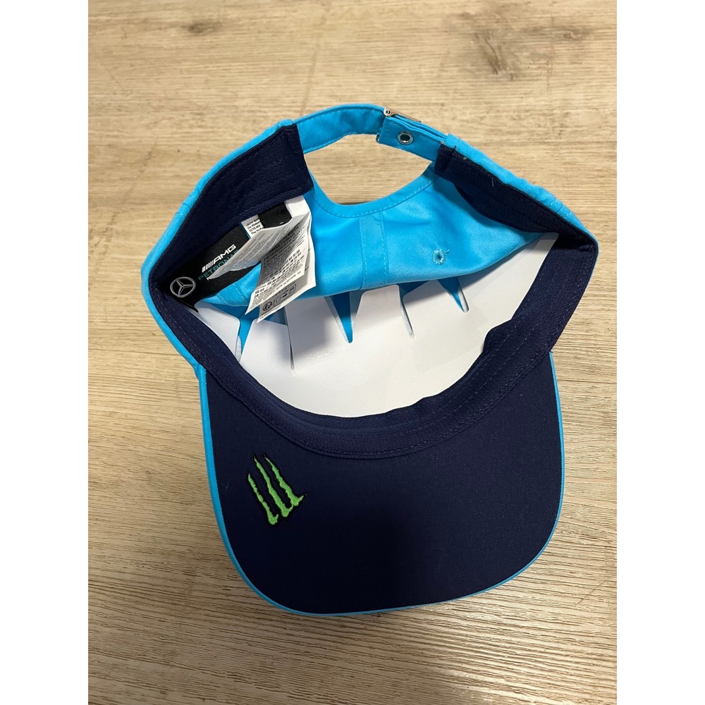 Mercedes AMG Petronas Formula One Team Formula 1 Hat‎ Blue 63 Monster Energy - Picture 10 of 11